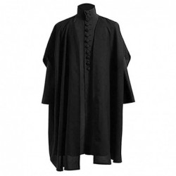 Size is S Cosplay Harry Potter Professor Severus Snape black robes Costumes For Adults Halloween