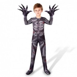 Size is 2T-3T(100cm) Demogorgon Stranger Things costumes Long Sleeve jumpsuits for kids Halloween with mask