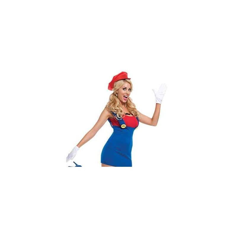 Super Mario Bros Couples Halloween Costumes For Adult sexy Mario Woman ...