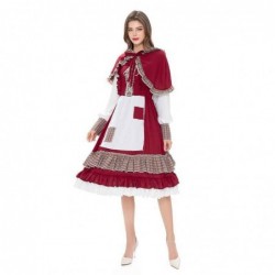 Size is S Little Red Riding Hood dress Costumes Halloween For woman with cloak