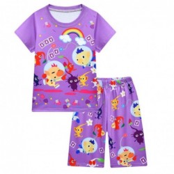 Size is 2T-3T(100cm) Short Sleeve 2 piece Pikmin summer Pajamas For Toddler Girls size 6-8