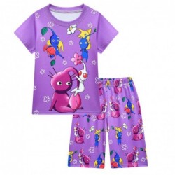 Size is 2T-3T(100cm) Pikmin Short Sleeve sets summer Pajamas For Toddler Girls size 5-6