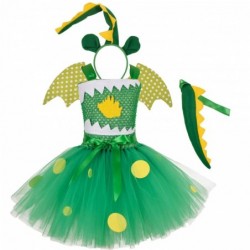 Size is 6-12M(80cm) Toddler Girls' Green dinosaur Tutu dress Birthday Outfits With hair clip 7 years old