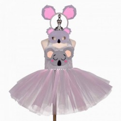 Size is 6-12M(80cm) Cosplay koala Tutu dress For Toddler Girls Halloween Costumes With hair clip