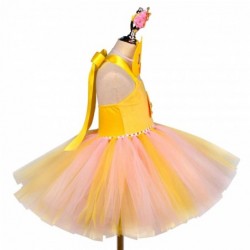 Size is 6-12M(80cm) Toddler Girls' Yellow Duck Tutu dress Birthday Outfits With hair clip 5 years old