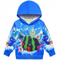 Size is 4T-5T(110cm) girls Pikmin Long Sleeve red hoodie for kids 8 years old