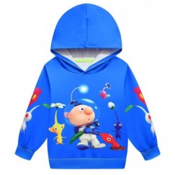 Size is 4T-5T(110cm) girls Pikmin Long Sleeve hoodie for kids 8 years old