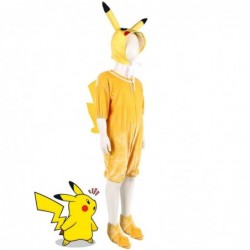 Size is 3T-4T(110cm) Pikachu Jumpsuit Costumes Halloween For kids