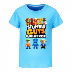 Size is 2T-3T(100cm) STUMBLE GUYS black t shirt for kids 5T-6T black summer Outfits