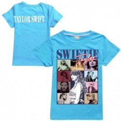 Size is 2T-3T(100cm) taylor swift t shirt For girls navy blue kids summer Outfits 10T