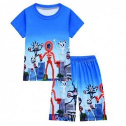 Size is 4T-5T(110cm) boys'DOORS Roblox summer Pajamas Short Sleeve two-piece