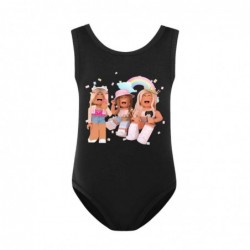 Size is 2T-3T(100cm) roblox print for girls swimsuits one piece High Waisted Swimsuit with cap