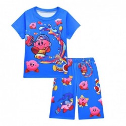 Size is 4T-5T(110cm) For kids girls Kirby's summer Pajamas sets Short Sleeve 9 years old