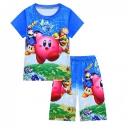 Size is 4T-5T(110cm) For kids boys Kirby's summer Pajamas Short Sleeve 6 years old