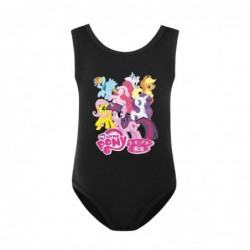 Size is 2T-3T(100cm) pony Girls' swimsuits one piece red High Waisted Swimsuit with cap