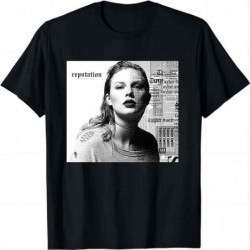 Size is S Short Sleeve top Women Taylor Swift Tour Shirt black Pure cotton