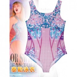 Size is women(M) For women or girls Taylor Swift one piece bikini Contrast Sequin High Waisted