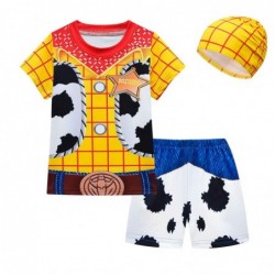 Size is 4T-5T(110cm) boys' swimsuit Woody 2 Piece with bathing cap Boys' Birthday gift