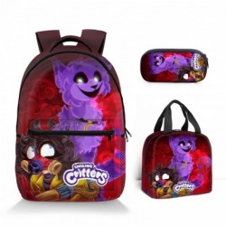 Size is onesize Smiling Critters kids backpack and lunchbox set and pen pencil pouch for girls