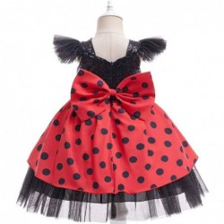 Size is 3T-4T(100cm) Toddler Girls' Ladybug Tutu dress Birthday Outfits Costumes Halloween