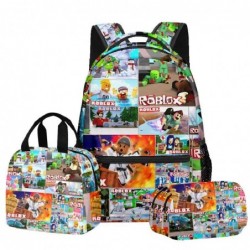 Size is onesize roblox bag for school backpacks for school lunch box kids pencil case big