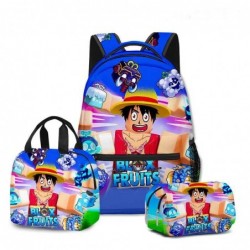 Size is onesize Roblox blox fruits luffy mammoth blizzard smoke school bag for kids anime pencil case