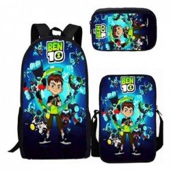 Size is onesize ben 10 birthday backpack for school shoulder bag large pencil pouch cute