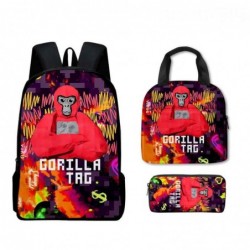 Size is onesize gorilla tag stuff backpack kid leash lunch bag boys