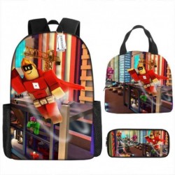 Size is onesize ROBLOX backpack middle school lunch bag cool pencil case box