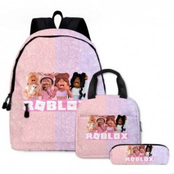 Size is onesize ROBLOX outdoor backpack canvas lunch bag pencil box girls