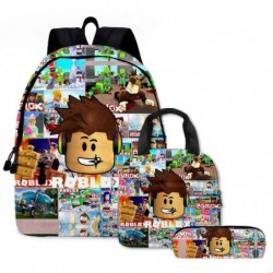 Size is onesize ROBLOX backpack boys anime lunch bag pencil case large