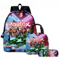 Size is onesize ROBLOX school bag for women black lunch bag pencil case box