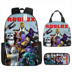 Size is onesize ROBLOX backpack boys elegant lunch bag pencil case big