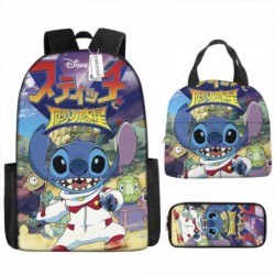 Size is onesize Stitch backpack for boys adult lunch bag pencil box girls