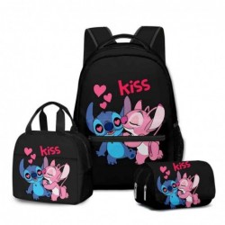 Size is onesize Stitch travel backpack lunch bag cartoon pencil case anime