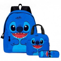 Size is onesize Stitch backpack for girls lunch bag anime kawaii pencil case