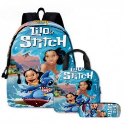 Size is onesize Stitch backpack for boys lunch bag for boys pencil case big