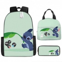 Size is onesize Stitch boys school bag lunch bag cool pencil case box