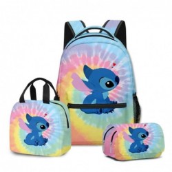 Size is onesize Stitch backpack travel lunch bag cartoon pencil box girls