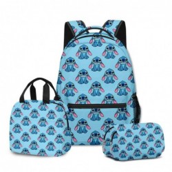 Size is onesize Stitch backpack travel lunch bag for boys kawaii pencil case