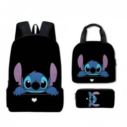 Size is onesize Stitch backpack kids boys lunch bag cool boys pencil case