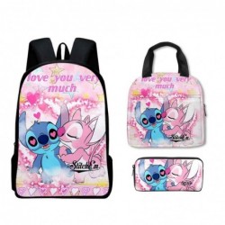 Size is onesize Stitch backpack for men lunch bag backpack kids pencil case