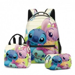 Size is onesize Stitch travel backpack lunch bag kawaii pencil case for kids