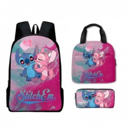 Size is onesize Stitch travel backpack lunch bag backpack pencil box girls