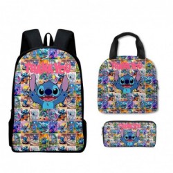 Size is onesize Stitch boys school bag lunch bag kawaii pencil box girls