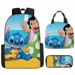 Size is onesize Stitch backpacks for school lunch bag cool pencil case kit