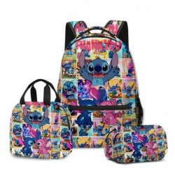 Size is onesize Stitch backpack travel lunch bag adults pencil case kit