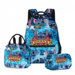 Size is onesize Stitch backpack for boys cute lunch bag pencil case pouch