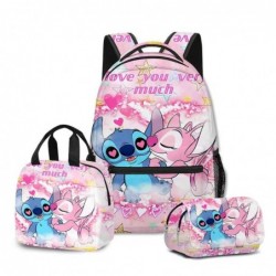 Size is onesize Stitch backpack for boys cute lunch bag big pencil case