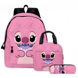 Size is onesize Stitch travel backpack lunch bag kawaii boys pencil case